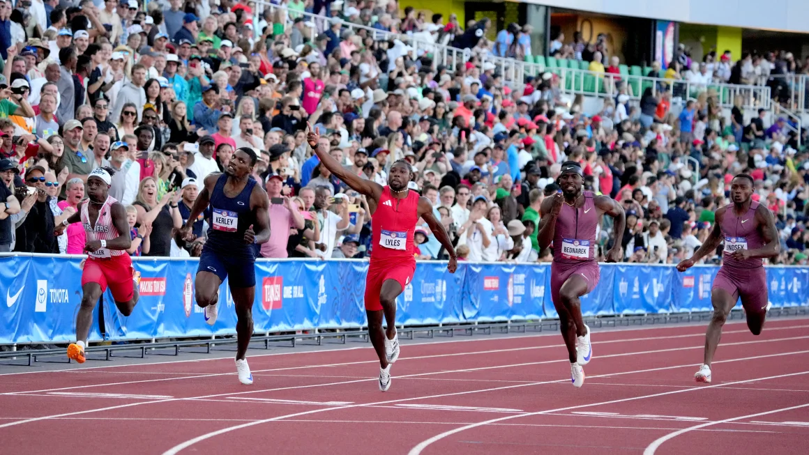 Noah Lyles memenangkan 100 meter di uji coba AS untuk lolos ke Olimpiade Paris